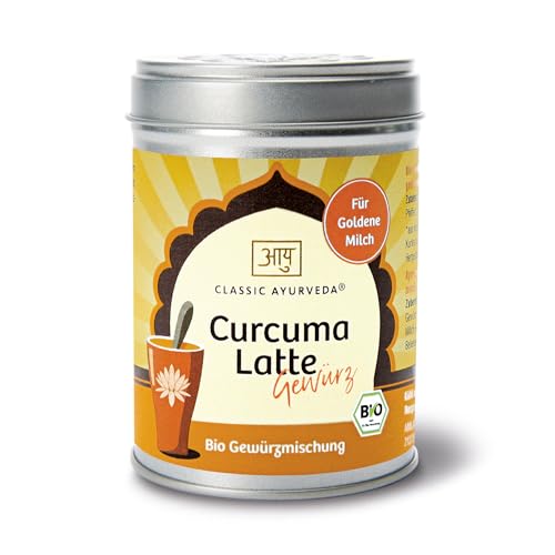 Classic Ayurveda - Bio Curcuma Latte Gewürz - 80 g - Süßlich-würzig für ayurvedische Goldene Milch. von Classic Ayurveda