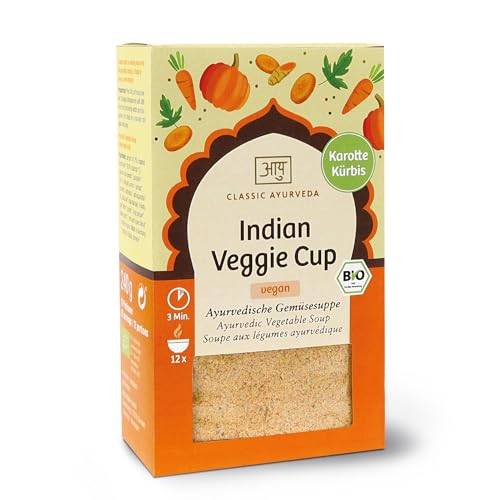 Classic Ayurveda - Indian Veggie Cup - Bio zertifiziert - Ayurvedische Gemüsesuppe - Fertigmischung - 240 g von Classic Ayurveda