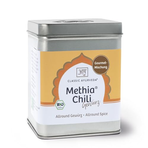 Classic Ayurveda - Bio Methia® Chili Gewürz - 300 g - Pikante Gourmet-Mischung für Vollmundigkeit von Classic Ayurveda