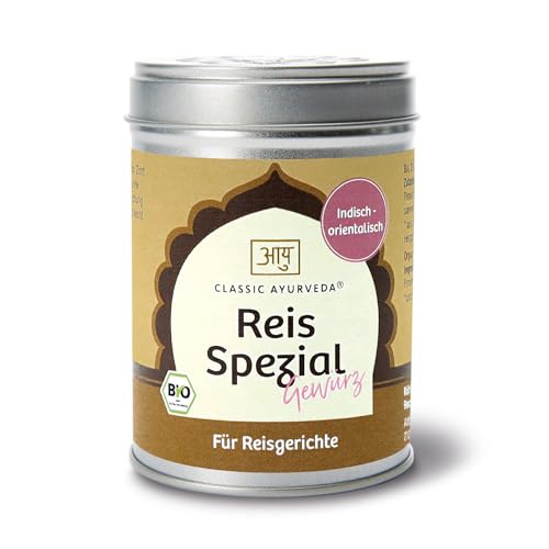 Classic Ayurveda - Bio Reis Spezial Gewürz - 70 g - Verwandelt Reis in ein orientalisches Aromenerlebnis von Classic Ayurveda