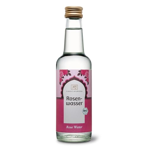 Classic Ayurveda - Bio Rosenwasser - 250 ml - Zur Aromatisierung von Süßspeisen in der arabischen und indischen Küche von Classic Ayurveda