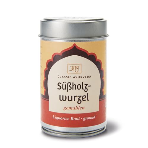 Classic Ayurveda - Süßholzwurzel gemahlen - 40 g - Beliebtes Gewürz für indische und ayurvedische Küche von Classic Ayurveda