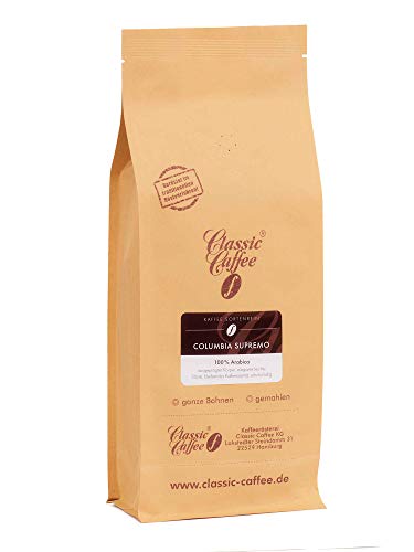 Columbia Supremo - 1000g - Ganze Bohne von Classic Caffee