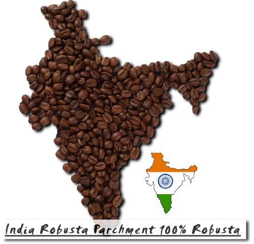 India Robusta Parchment 100% Robusta - 500g - Gemahlen von Classic Caffee