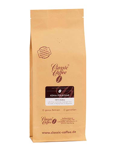 Kenia Perlbohne - 1000g - Ganze Bohne von Classic Caffee