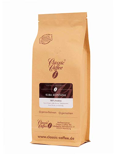 Kuba Montana -Premium Arabica - 1000g - Ganze Bohne von Classic Caffee