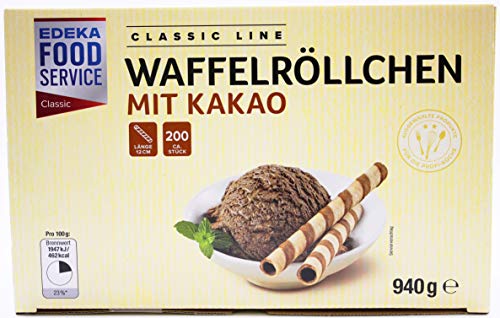 Classic Line Waffelröllchen mit Kakao, 6er Pack (6 x 940g) von Classic Line
