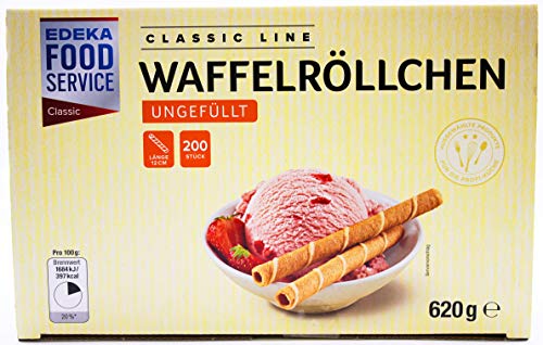 Classic Line Waffelröllchen ungefüllt, 3er Pack (3 x 620g) von Classic Line