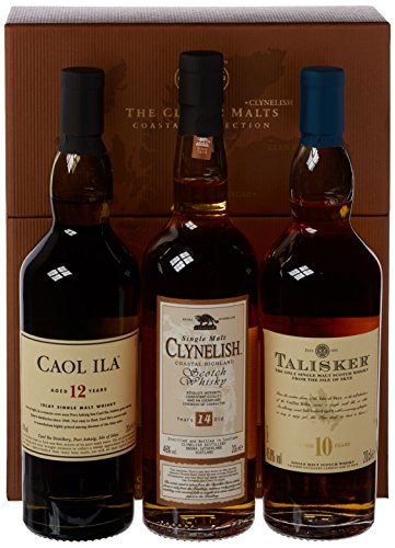 The Classic Malts Collection Pack Coastal Single Malt Whisky (3 x 0.2 l) mit Talisker 10, Caol Ila 12, Clynelish 14 von Classic Malts