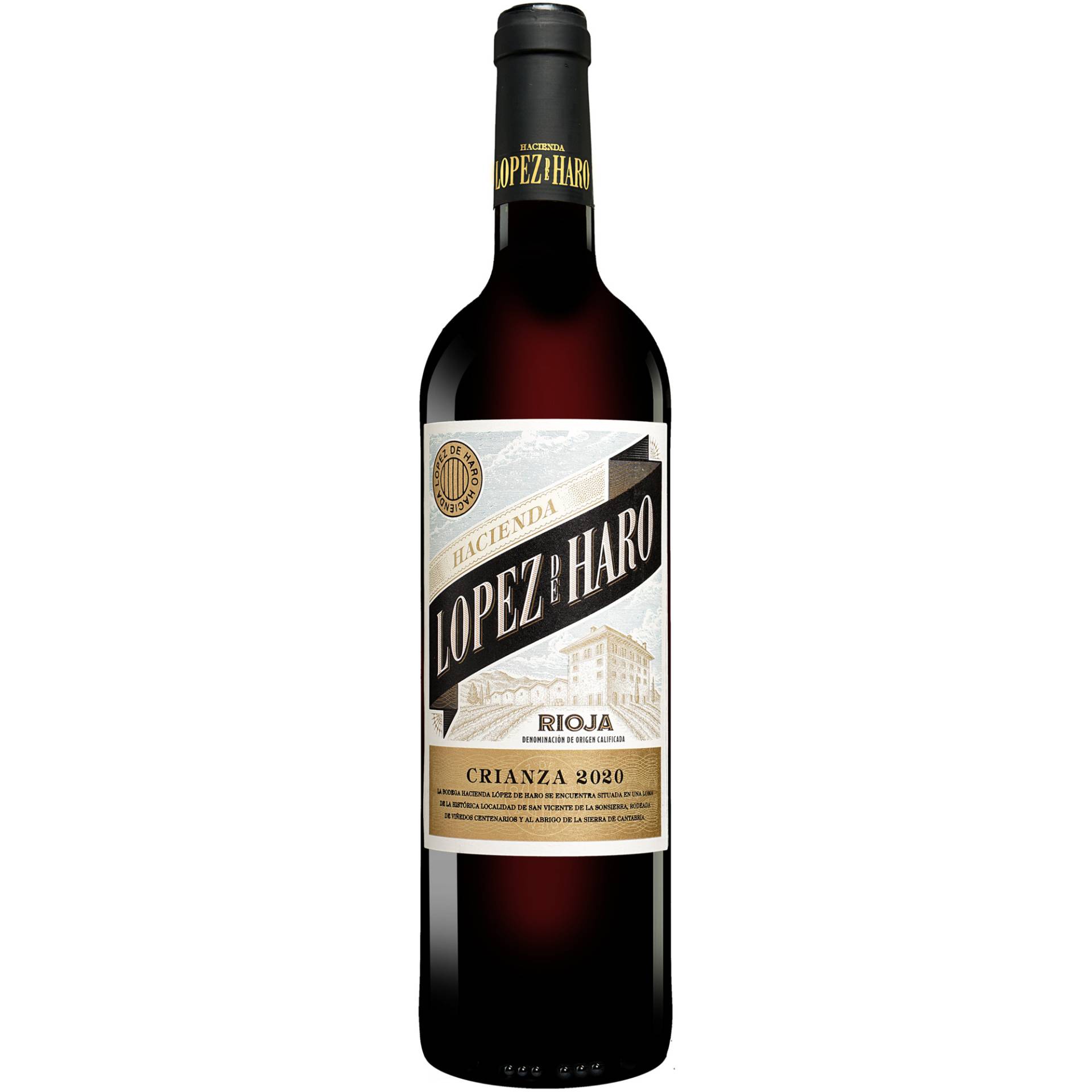 Hacienda López de Haro Crianza 2020  0.75L 13.5% Vol. Rotwein Trocken aus Spanien von Classica