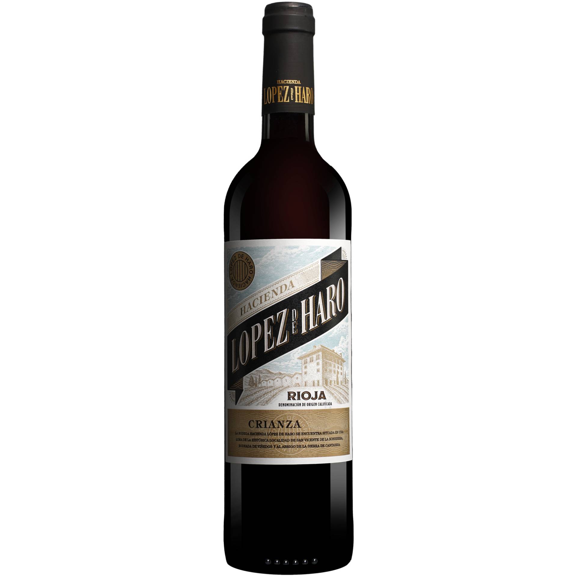 Hacienda López de Haro Crianza 2021 0.75L 13.5% Vol. Rotwein Trocken aus Spanien Hacienda López de Haro Crianza 2021 0.75L 13.5% Vol. Rotwein Trocken aus Spanien von Classica