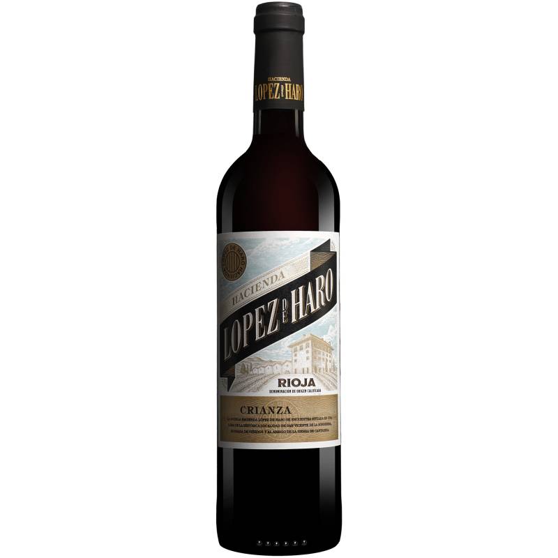 Hacienda López de Haro Crianza 2021  0.75L 13.5% Vol. Rotwein Trocken aus Spanien von Classica