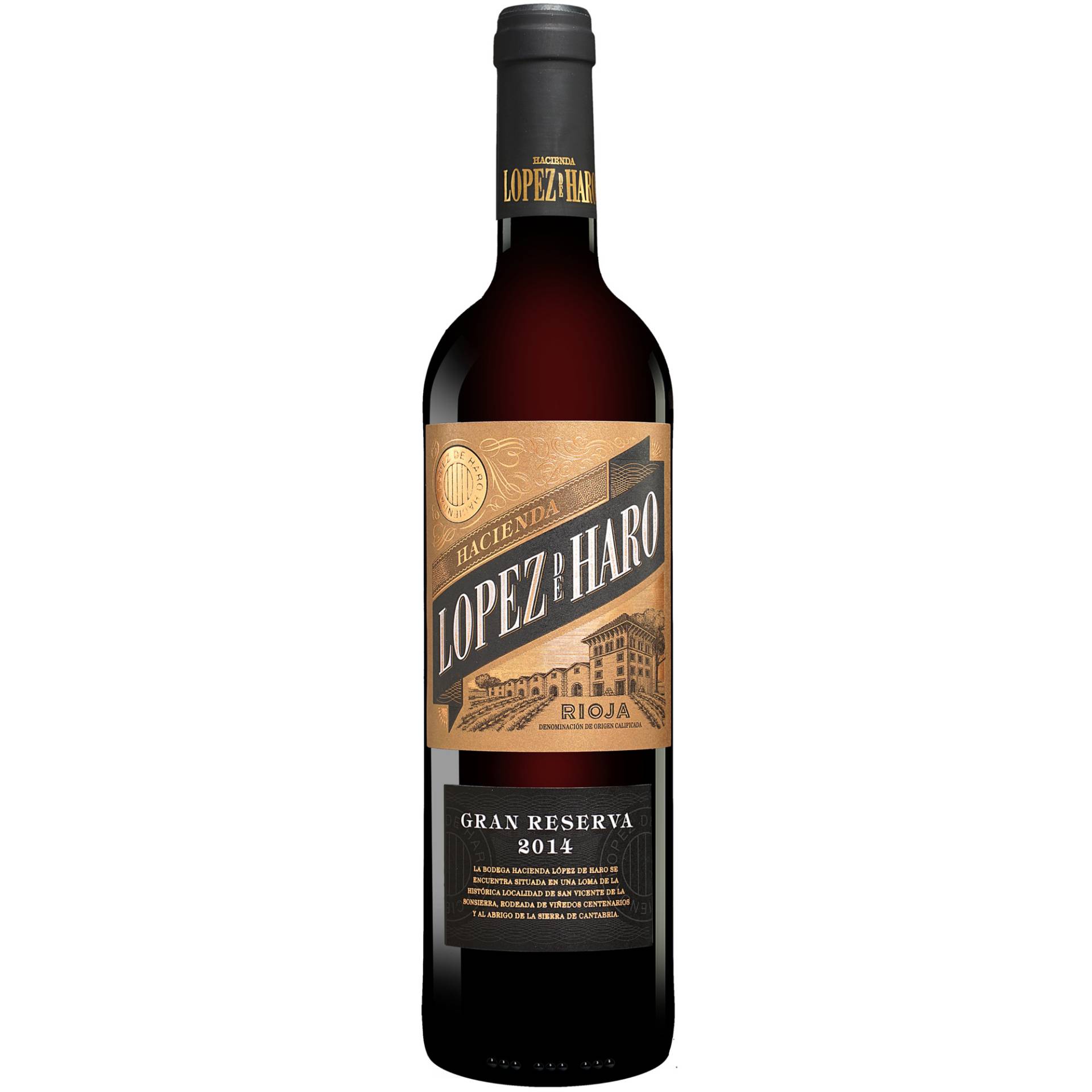 Hacienda Lopez de Haro Gran Reserva 2014  0.75L 14% Vol. Rotwein Trocken aus Spanien von Classica