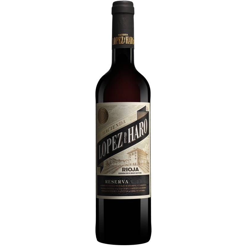 Hacienda López de Haro Reserva 2019  0.75L 14% Vol. Rotwein Trocken aus Spanien von Classica