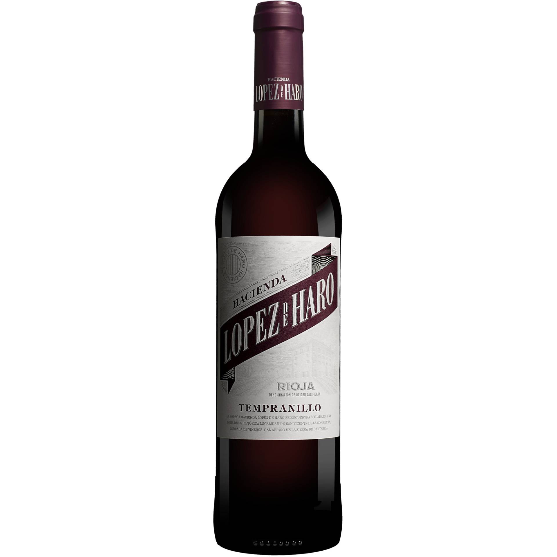 Hacienda López de Haro Tempranillo 2023 0.75L 13% Vol. Rotwein Trocken aus Spanien Hacienda López de Haro Tempranillo 2023 0.75L 13% Vol. Rotwein Trocken aus Spanien von Classica
