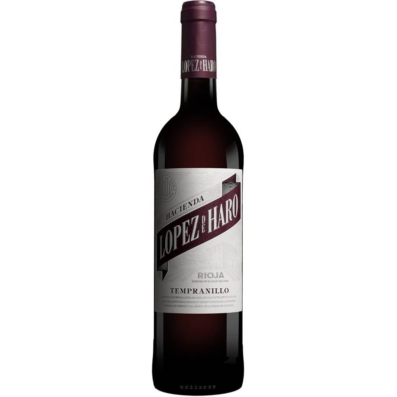 Hacienda López de Haro Tempranillo 2023  0.75L 13% Vol. Rotwein Trocken aus Spanien von Classica