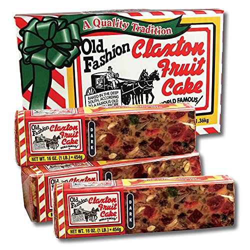 Fruit Cake Boxed 3 - 1 lb Dark Recipe Claxton Fruitcake von Claxton Fruit Cake