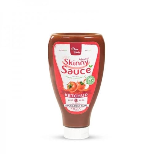 CleanFoods 2 Kalorie Ketchup l 425 ml l nur 2Kcal/0,36 g Kohlenhydrate pro Serving (4 g) l Vegan l Fettfrei l Glutenfrei l fruchtiger Tomatenketchup CleanFoods 2 Kalorie Ketchup l 425 ml l nur 2Kcal/0,36 g Kohlenhydrate pro Serving (4 g) l Vegan l Fettfrei l Glutenfrei l fruchtiger Tomatenketchup von Clean Foods