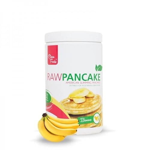 CleanFoods Pfannkuchen Raw Pancake Banane 425g Packung I Konjac Glucomannan I nur 45 Kalorien pro 100 g I Zubereitung in 2 Minuten von Clean Foods