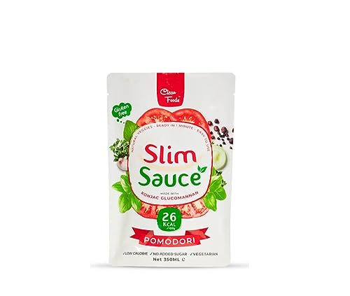 CleanFoods slim sauce Pomodori 350ml I Tomaten Sauce mit nur 26 Kalorien pro 100g I glutenfrei von Cleanfoods