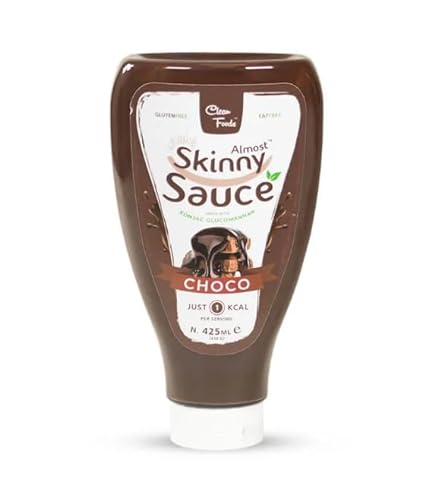 CleanFoods Almost Skinny Sauce Choco 425ml I Schokoladen Soße z.B. zu Pancakes, Waffeln I nur 26 Kalorien pro 100g von Cleanfoods