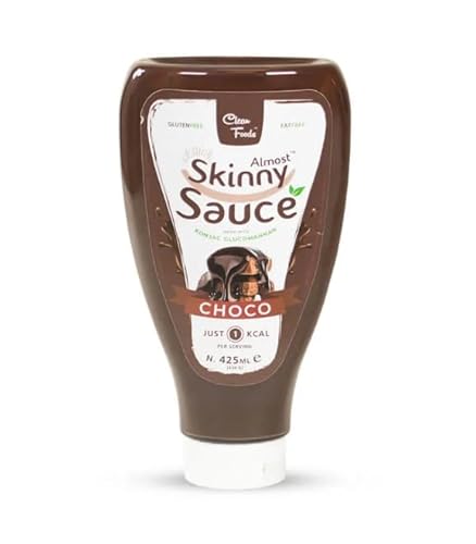 CleanFoods 1 Kalorie Dessertsoße I Choco Geschmack I 425ml I Schokoladensoße z.B. zu Pancakes, Waffeln I weniger als 1 Kalorie pro Portion (5g) I Vegan von Clean Foods