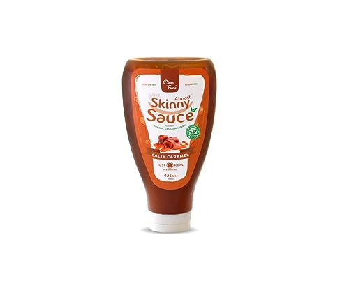 CleanFoods 1 Kalorie Dessertsoße I salty caramel geschmack I 425ml I salzige karamell dessert sauce I weniger als 1 kcal pro portion (5g) I vegan von Clean Foods