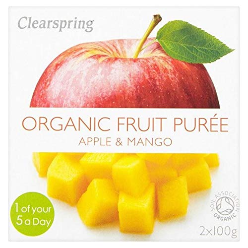 4x Clear Bio-Apfel-Mango-Püree 2 X 100 G von Clearspring