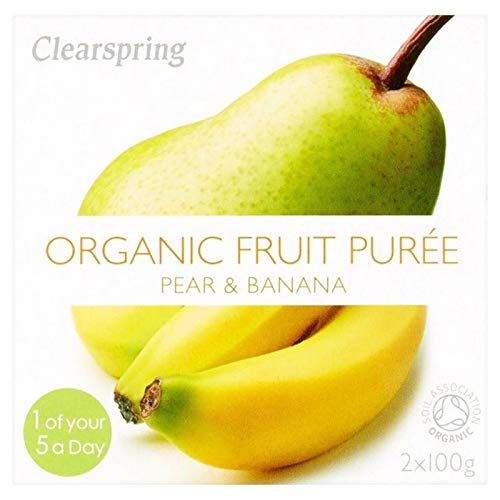 6x Clearspring Organische Birne & Bananenpüree 2 X 100 G von Clearspring
