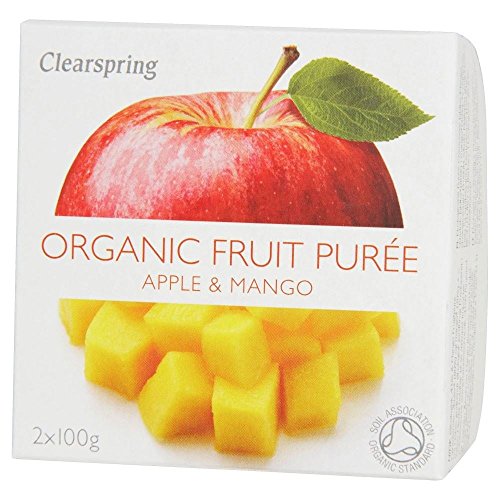 Clear Bio-Apfel-Mango-Püree (2x100g) - Packung mit 2 von Clearspring