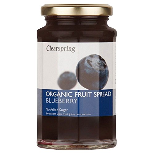 Clear Organic Blueberry Fruit Spread (290g) - Packung mit 2 von Clearspring