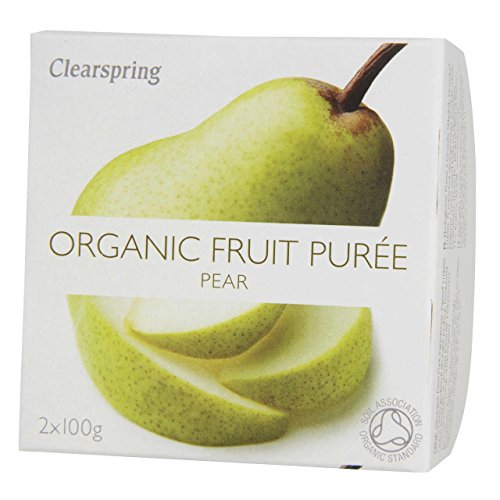 Clear Organic Pear Fruchtpüree Dessert (2x100g) - Packung mit 2 von Clearspring