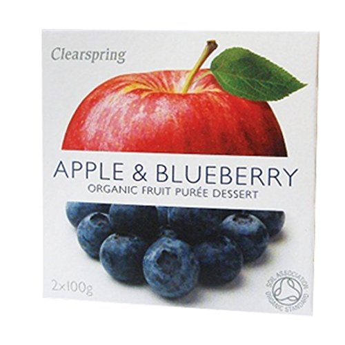 Clearspring | Apple & Blueberry Puree - Org | 12 x 2X100G von Clearspring