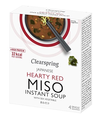 Clearspring | Hearty Red Miso Soup + Sea Veg | 2 x 4x10g von Clearspring