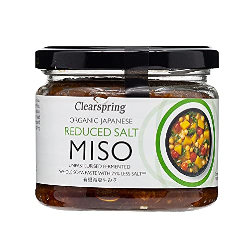 Clearspring Japanisches Bio-Salz, nicht pasteurisiert, Miso-Glas, 270 g von Clearspring