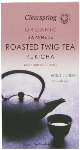 Clearspring Kukicha; gerösteter Zweig Tee | 3 x 20 Beutel von Clearspring