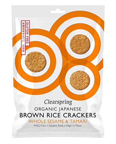 Clearspring Org Brown Rice Crackers Whole 40 g x 1 [Personal Care] von Clearspring