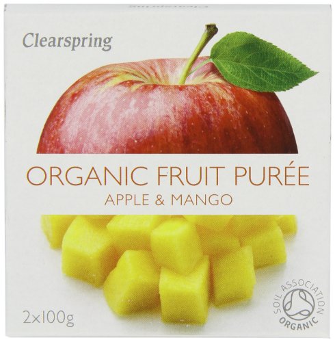 Clearspring Organic Apple and Mango Fruit Puree 2 X 100 g (Pack of 12) von Clearspring