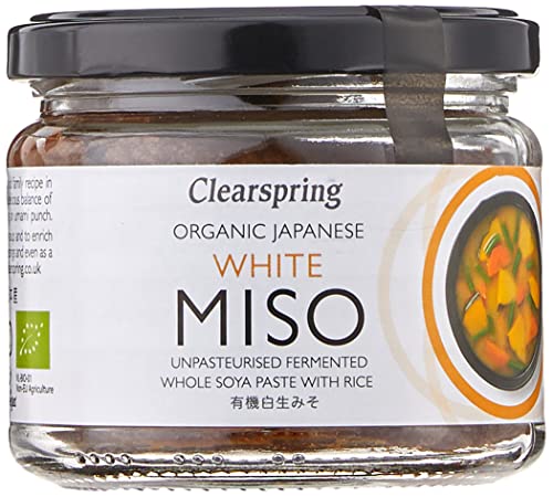 Clearspring Organic Japanese White Unpasteurized Miso-Glas, 270 g von Clearspring