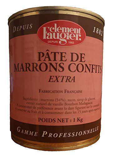 Clément Faugier Maronenpaste aus kandierte Maronen mit Vanille, 1er Pack (1 x 1 kg) von Clement Faugier