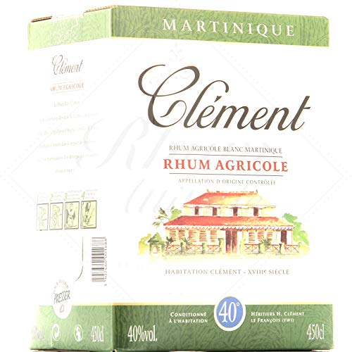 Clément Rhum Blanc 40% Box 450cl von Clément