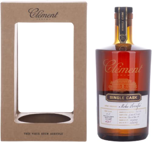 Clément Trés Vieux Rhum Agricole SINGLE CASK Moka Torréfié 41,8% Vol. 0,5l in Geschenkbox von Clément