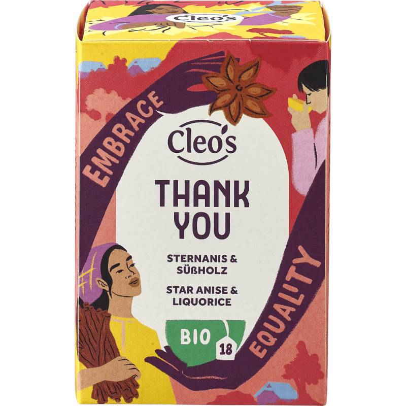 Bio Thank You Tee, 18 Beutel von Cleo's