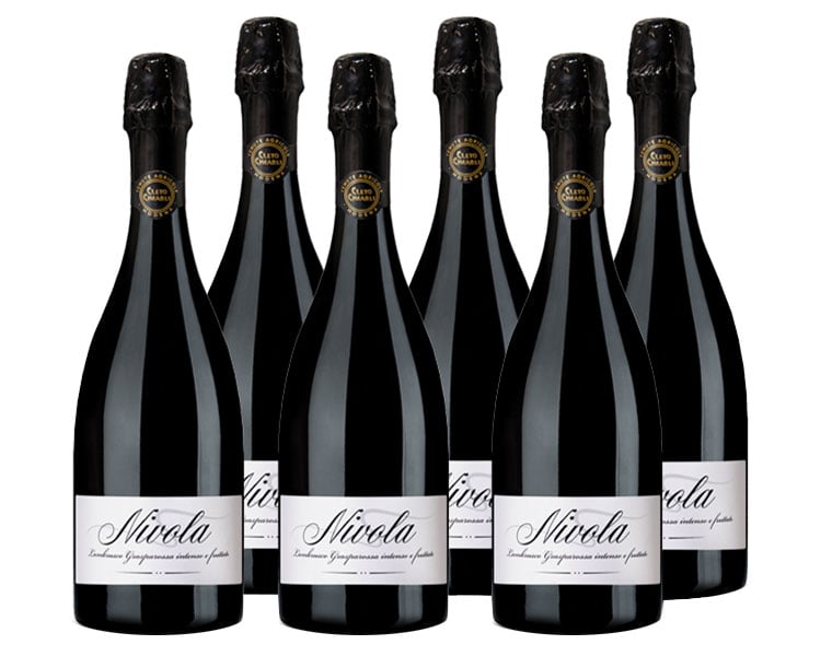 Paket mit 6 Flaschen Nivola Lambrusco Grasparossa von Cleto Chiarli