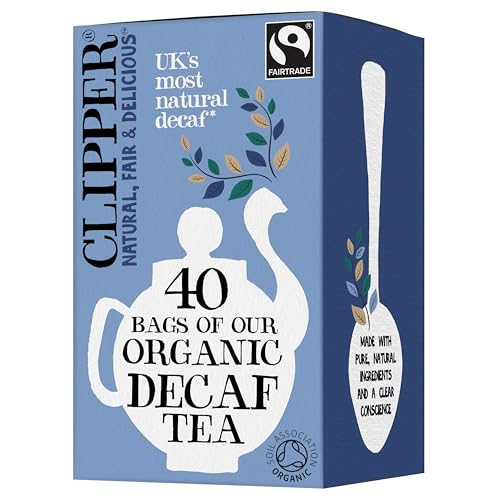 Clipper Organic Decaffeinated Tea Bags (40) - Packung mit 2 von Clipper