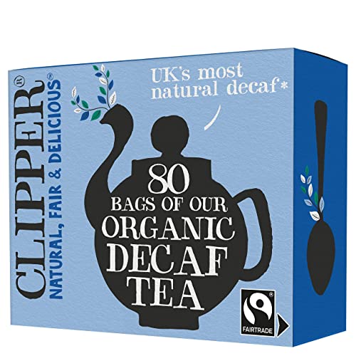 Clipper Tea Fairtrade Organic Decaf 80 ungebleicht, plastikfreie Beutel, 232 g von Clipper