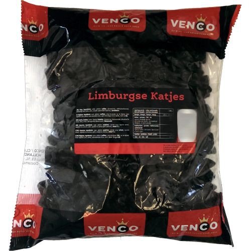 Venco Holland Lakritze 'Limburgse Katjes' 1kg Packung (starkes Lakritz) von Cloetta