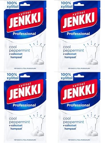 Cloetta Jenkki Xylitol Cool Peppermint Kaugummi 4 Pack of 80g Cloetta Jenkki Xylitol Cool Peppermint Kaugummi 4 Pack of 80g von Cloetta