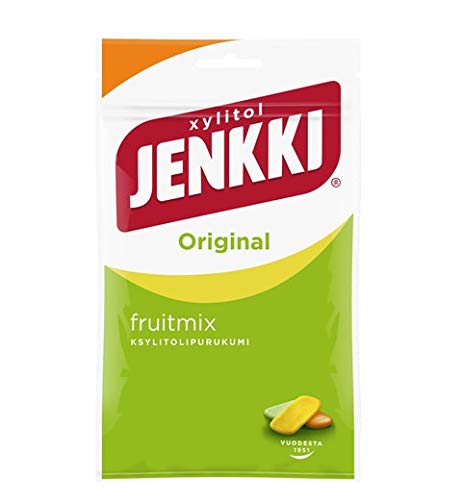 Cloetta Jenkki Xylitol Fruit mix Kaugummi 1 Pack of 100g von Cloetta
