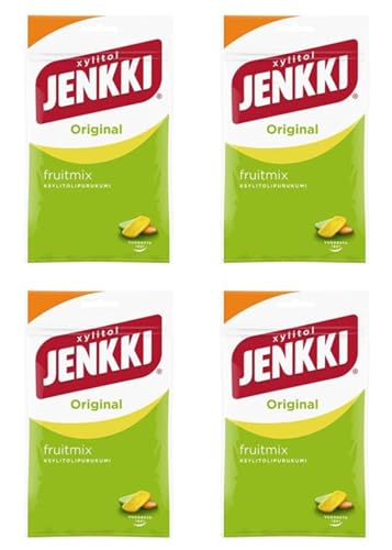 Cloetta Jenkki Xylitol Fruit mix Kaugummi 4 Pack of 100g Cloetta Jenkki Xylitol Fruit mix Kaugummi 4 Pack of 100g von Cloetta